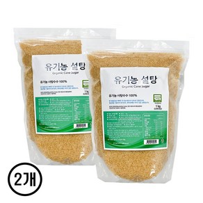 [오월햇살] 유기농 설탕 1kg x2개, 2개