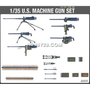 아카데미과학 미군 기관총 세트, 1개