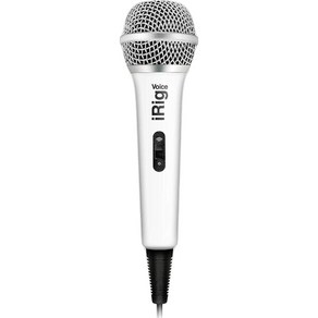 IK Multimedia 아이케이 멀티미디어 iRig 음성 노래방 마이크 화이트, White, 1개