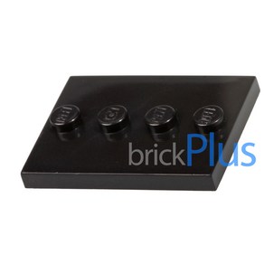 레고 부품 미피 미니피겨 미니피규어 밑판 / 플레이트 / 스탠드 Black Tile Modified 3 x 4 with 4 Studs in Cente 88646 4571146, 빨강색, 1개