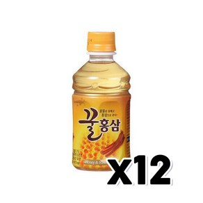 웅진 꿀홍삼 페트음료 280ml x 12개