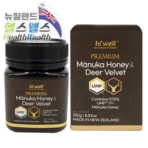 하이웰 마누카 UMF 17+ 녹용 꿀 250g, 1개