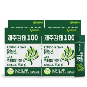 힐링 제주감태100 추출 건강 분말, 36g, 4개