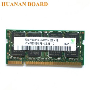 노트북 메모리 하이닉스 칩셋 DDR2 2G 2GB 2Rx8 PC2-6400S RAM 800MHz PC2 6400S, 2GBX1pcs, 1개