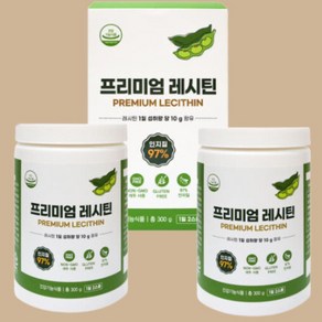 진정주 프리미엄 레시틴 300g X 2개 (2개월분) 100% 미국산 NON-GMO 대두 콜레스테롤 개선 글루텐프리