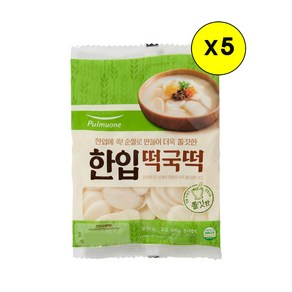 (냉장)[풀무원]한입떡국떡400g, 400g, 5개