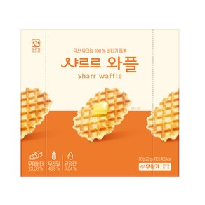 우리밀 샤르르와플 80g(4봉입), 20개