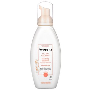 Aveeno 울트라 카밍 포밍 클렌저 무향 180ml (6.0 fl oz) 2팩, 1개