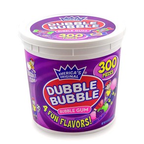 MLB 풍선껌 더블버블 과일맛 풍선껌 300개/ Dubble Bubble Tub Fuitastic Flavos 300-Count, 1개