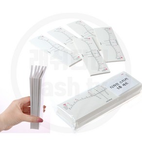 반영구 눈썹자 눈썹디자인스티커 좌우 대칭자, 1개, 눈썹스티커5종20장씩100매