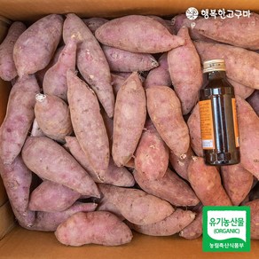 [생산자 직배송] 2024년 수확 유기농 행복한고구마 달수 아기, 1박스, 3kg, 2024년산 달수 아기