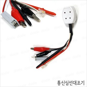 알수없슴 DO-007 통신 심선대조기 RJ-45 110블럭 악어집게, 1개