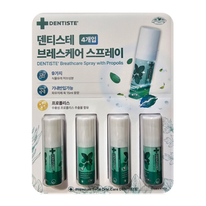 덴티스테 브레스 구강스프레이, 15ml, 4개