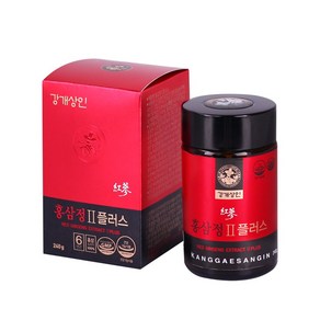 [강개상인 본사 공식몰] 홍삼정투플러스 240g+쇼핑백 (국내산 6년근 홍삼농축액100%), 240g, 1개