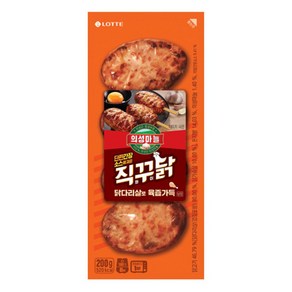 [다만세푸드] 롯데푸드 의성마늘 직꾸닭 200g 핫바, 10개