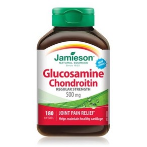 Jamieson 자미에슨 글루코사민 영양제 GLUCOSAMINE CHONDROITIN 500mg 180정, 1개