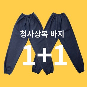 <공구파는언니> 청피스복 청사상복 바지 1+1 (2벌) 면피스복 작업복 도장복하의