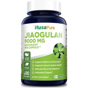 NusaPue 누사퓨어 자오굴란 돌외잎 추출물 4100mg 200캡슐 Jiaogulan 200 Capsule, 1개, 200정