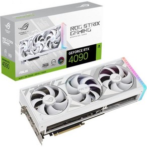 ASUS TUF 게이밍 지포스 RTX™ 4090 OG OC 에디션 그래픽 카드PCIe 4.0 24GB GDDR6X DLSS 3 HDMI 2.1 디스플레이포트 1.4a, White_ROG-STRIX-RTX4090-24G-WH, 1개