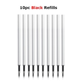 Xiaomi Deli 금속 젤 펜 롤러 볼 Caneta ручка 0.5MM 사무실 학생을위한 서명 비즈니스 문구 용품, 05 10Black Refill