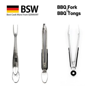 BSW BBQ 캠핑 포크/집게, 1개