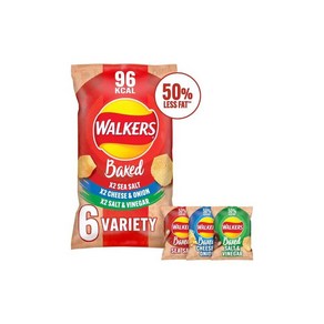 Walkers Baked 워커스 버라이어티 멀티팩 스낵 6 x 22g 영국