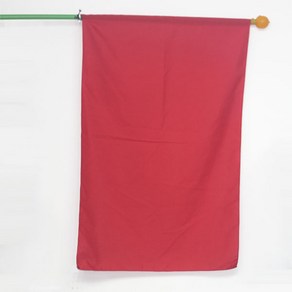 파티로 대형 응원깃발 (60cmx90cm / 90cmx130cm) 운동회 체육대회 큰 응원용 깃발, 빨간색(중/가로60세로90cm)+플라스틱깃대