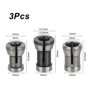 목재 밀링 커터 어댑터 라우터 비트 콜릿 척 트리밍 타각기 목공 도구 6mm 635mm 8mm 1 개