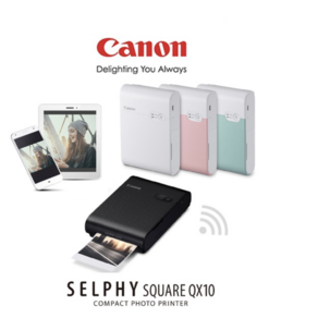 캐논 휴대용 포토프린터 SELPHY SQUARE QX10, 블랙