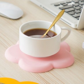 이소품 데이지 실리콘 냄비받침대 컵받침 식탁 코스터 테이블데코 주방소품, 1개, 핑크(소)(06567B)