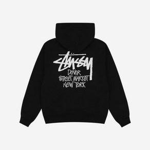 Stussy 스투시 스탁 도버 스트리트 마켓욕 후드 블랙 2023