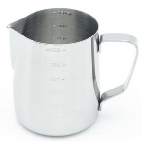 라떼아트 스텐 밀크저그 스팀피쳐 바리스타 눈금 350ml, 단품, 1개