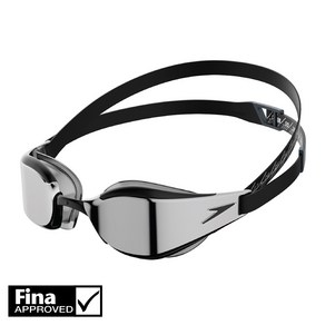 스피도 패스트스킨 하이퍼 엘리트 미러 수경 Fastskin speedo, BLACK-WHITE (아시안 핏), 1개, 8-12819F976