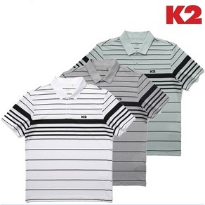 K2 조인성 티셔츠 남성용 BOOST_반팔 선염 폴로 KMM24289, [00001]그레이(IZ)/95(M), 1개