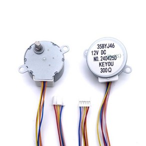 소형 스테퍼 모터 수리 영구 자석 기어 35BYJ46 300 옴 DC 5V 12V 24V 10mm 샤프트, 01 Fo MJ Humidifie, 1개