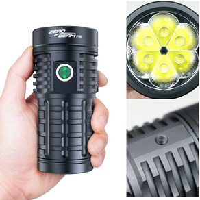 제로빔 F50 초광범위 LED 손전등 배터리 전문가용 후레쉬, 1개, F50 후레쉬+배터리3개세트