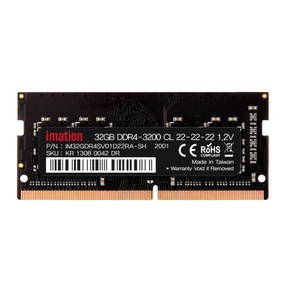 이메이션 32GB DDR4 3200 PC4 25600 CL22 노트북용 SO-DIMM-VCS