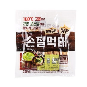 두번구워 찢은 손질 먹태 소스포함, 2개, 240g