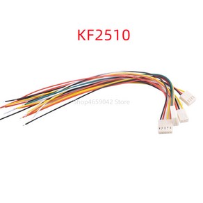 KF2510 터미널 와이어 2.54mm 간격 2 3 4 5 6 7 8 9 10P 싱글 헤드 전자 26AWG 연결 길이 20cm 5, 2P, 2개