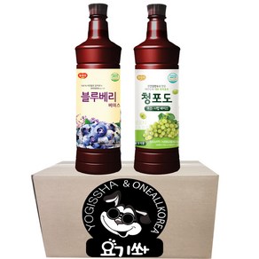 [요기쏴] 광야식품 생기석류 베이스 970ml 청포도 베이스 970ml