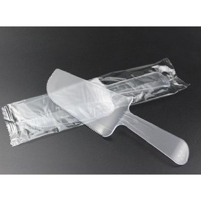 일회용 케이크 나이프 100개 플라스틱 빵칼 디저트, 1개
