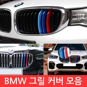 BMW M 그릴 커버 3색 클립 몰딩 튜닝 X 1 3 5 시리즈 퍼포먼스 익스테리어 라디에이터, 선택06-5시리즈 F10 10칸, 1개