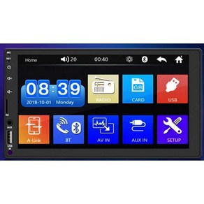 카오디오24v 트럭 화물차 자동차 카플레이 터치스크린, 24v 고화질 IPS 용량