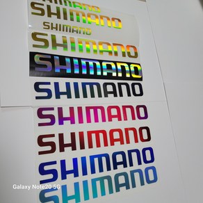 시마노 SHIMANO 스티커 메탈홀로그램 낚시 커팅 로고데칼 시트지낚시스티커 자동차 자전거 태글박스 꾸미기, 29cm, 자주