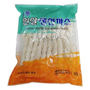 푸드마을 대구살 생선까스 1kg (20개) 생선가스 돈까스, 1개