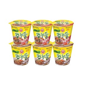 오뚜기 컵누들 매콤한맛 & 매콤찜닭맛 2가지맛 6개