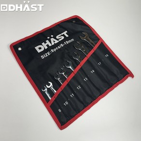 DHAST 스패너세트 콤비네이션렌치 8P 세트 8~19MM, 1세트