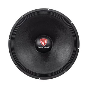 록빌 RVW1800P8 1800w 18 생 DJ 서브우퍼 8옴 107OZ 자석 블랙