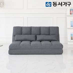 동서가구 소프트 패브릭 접이식 좌식 소파베드 / 쿠션 2개 포함 DFF38183