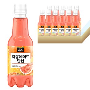 미닛메이드 자몽에이드 탄산 350ml 12패트, 12개